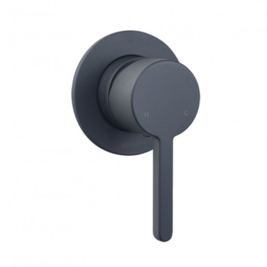 Englefield Studio Pin Lever Handle Matte Black Shower/Bath Mixers