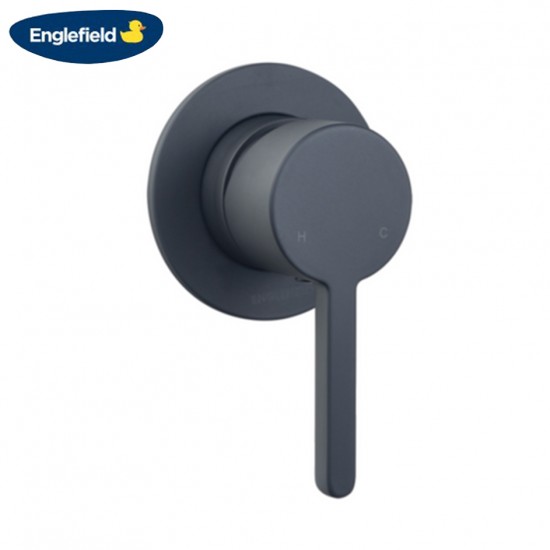 Englefield Studio Pin Lever Handle Matte Black Shower/Bath Mixers