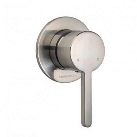 Englefield Studio Pin Lever Handle Brush Nickel Shower/Bath Mixers