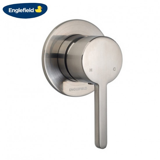 Englefield Studio Pin Lever Handle Brush Nickel Shower/Bath Mixers