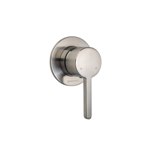 Englefield Studio Pin Lever Handle Brush Nickel Shower/Bath Mixers