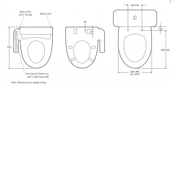 Englefield Electronic Bidet Seat