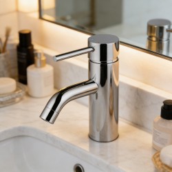 FELTON HALO Basin Mixer in Chrome Full Pressure Bathroom Tapware