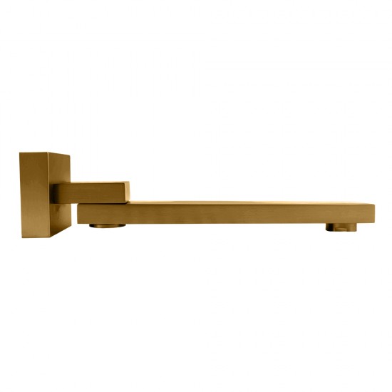 Ottimo Nero Brushed Yellow Gold Bath/Basin Swivel Wall Mounted Spouts Tapware Bathtub Faucet