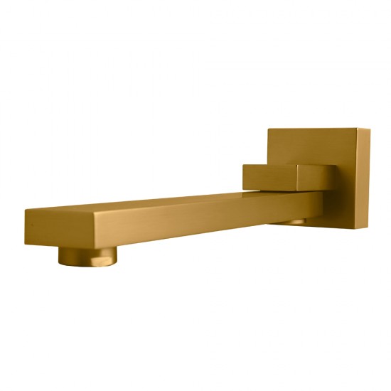 Ottimo Nero Brushed Yellow Gold Bath/Basin Swivel Wall Mounted Spouts Tapware Bathtub Faucet