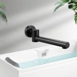 Euro Round Nero Black Bathtub/Basin Swivel Wall Spouts Tapware Bathtub Faucet Euro Round Nero Black Bathtub/Basin Swivel Wall Spouts Tapware Bathtub Faucet