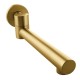 Euro Round Brushed Yellow Gold Bathtub/Basin Swivel Wall Spouts Tapware Bathtub Faucet