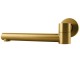 Euro Round Brushed Yellow Gold Bathtub/Basin Swivel Wall Spouts Tapware Bathtub Faucet