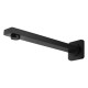 Square Black Bathtub/Basin Water Spout Bath Spout Wall Mounted