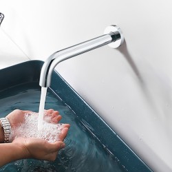 Euro Round Chrome Bathtub/Basin Wall Spout Euro Round Chrome Bathtub/Basin Wall Spout
