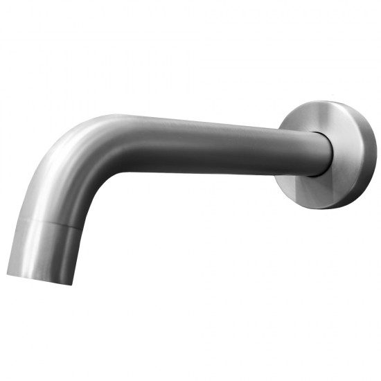 Round Brushed Nickel Bathtub Spout Wall Spout Water Spout