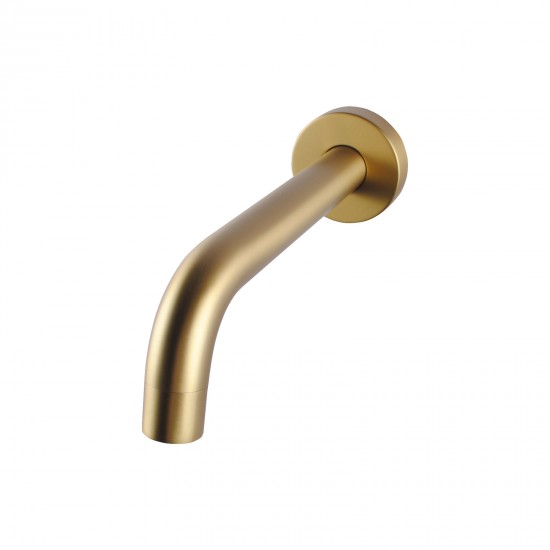 Euro Round Brushed Yellow Gold Bathtub Spout Basin Spout Wall Spout Water Spout