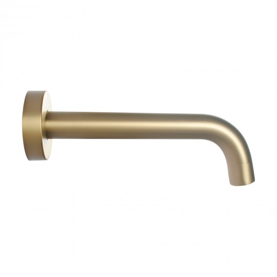 Euro Round Brushed Yellow Gold Bathtub/Basin Mixer Wall Mounted