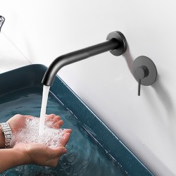 Round Gunmetal Grey Bathtub/Basin Mixer Wall Mounted Round Gunmetal Grey Bathtub/Basin Mixer Wall Mounted