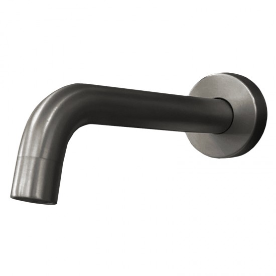 Round Gunmetal Grey Bathtub/Basin Mixer Wall Mounted