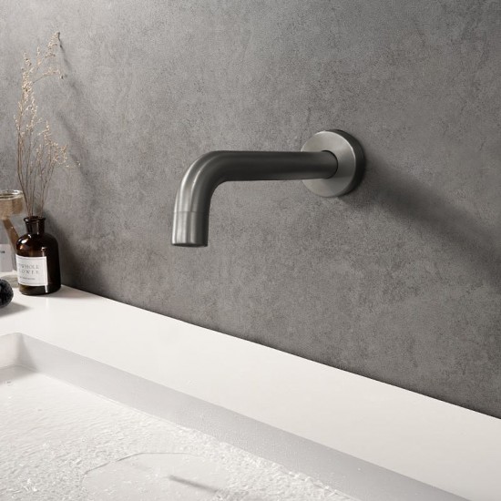 Round Gunmetal Grey Bathtub Spout Wall Spout Water Spout