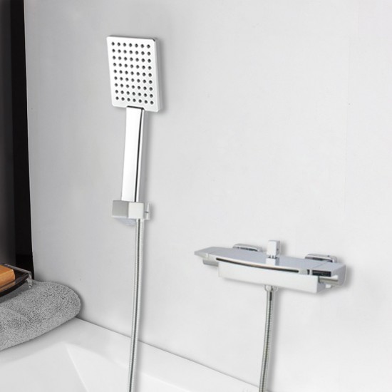 1500x750x580mm Back To Wall Freestanding Acrylic Apron White Bathtub with Solid Brass Mixer Diverter & ABS Handheld Shower Tap Set 1500x750x580mm Back To Wall Freestanding Acrylic Apron White Bathtub with Solid Brass Mixer Diverter & ABS Handheld Shower Tap Set