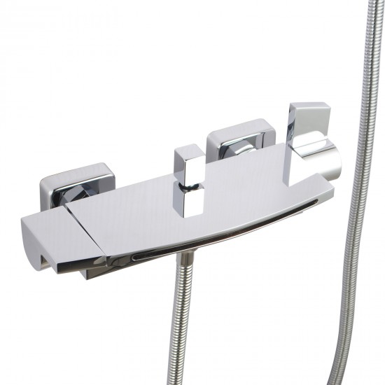 1500x750x580mm Back To Wall Freestanding Acrylic Apron White Bathtub with Solid Brass Mixer Diverter & ABS Handheld Shower Tap Set 1500x750x580mm Back To Wall Freestanding Acrylic Apron White Bathtub with Solid Brass Mixer Diverter & ABS Handheld Shower Tap Set