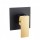 Square Black+Yellow Gold Shower Mixer Tap-FA0106B+HD0106YG  + $95.00 