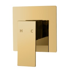 Ottimo/Omar Brushed Yellow Gold Square Shower Bath Mixer Tap Ottimo/Omar Brushed Yellow Gold Square Shower Bath Mixer Tap