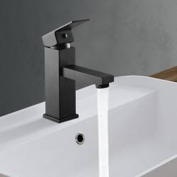 Ottimo Nero Black Basin Mixer Tap Black Taps Bathroom Tapware Ottimo Nero Black Basin Mixer Tap Black Taps Bathroom Tapware