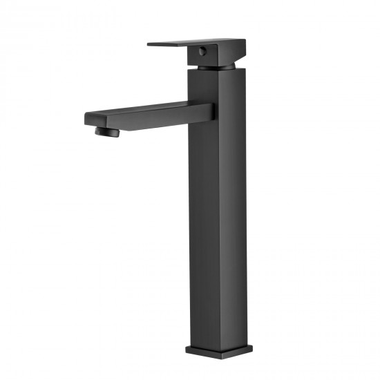 Ottimo Nero Black Tall Basin Mixer Tap Black Taps Tall Tapware