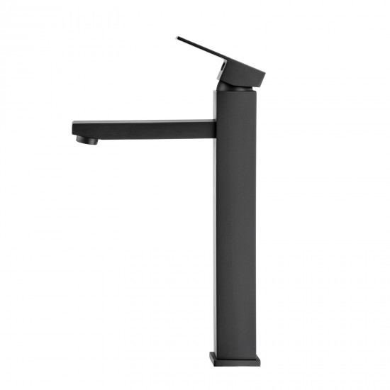 Ottimo Nero Black Tall Basin Mixer Tap Black Taps Tall Tapware