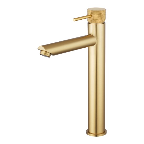 Lattice Edition Solid Brass Brushed Yellow Gold Tall Basin Mixer Bathroom Vanity Tap Lattice Edition Solid Brass Brushed Yellow Gold Tall Basin Mixer Bathroom Vanity Tap