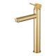 Lattice Edition Solid Brass Brushed Yellow Gold Tall Basin Mixer Bathroom Vanity Tap Lattice Edition Solid Brass Brushed Yellow Gold Tall Basin Mixer Bathroom Vanity Tap