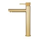 Lattice Edition Solid Brass Brushed Yellow Gold Tall Basin Mixer Bathroom Vanity Tap Lattice Edition Solid Brass Brushed Yellow Gold Tall Basin Mixer Bathroom Vanity Tap