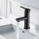 Euro Round Nero Matt Black Bathroom Basin Mixer Tap Black Tap