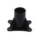 Black Freestanding Bathtub Mixer with Handheld Shower Spout Floor Mounted