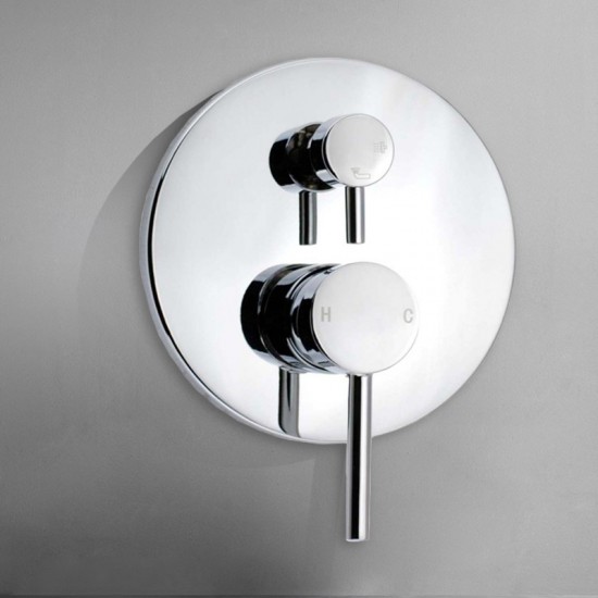 Euro Round Chrome Shower/Bath Mixers Diverter