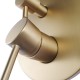 Euro Round Brushed Yellow Gold Shower/Bath Mixer with Diverter Wall Mounted