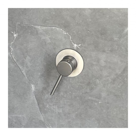 Euro 65mm Polished Chrome Solid Brass Wall Mixer for Bathtub and Basin