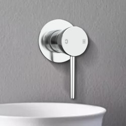 Euro 65mm Polished Chrome Solid Brass Wall Mixer for Bathtub and Basin Euro 65mm Polished Chrome Solid Brass Wall Mixer for Bathtub and Basin