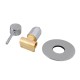Euro Round Chrome Shower/Bath Wall Pin Mixers