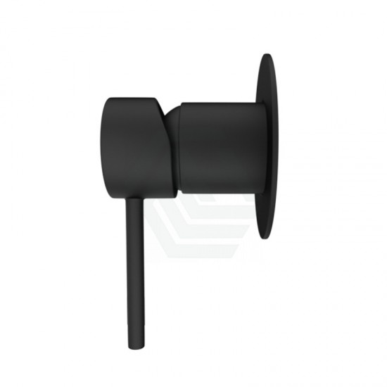 Euro 65mm Matt Black Solid Brass Wall Mixer for Bathtub and Basin