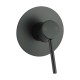 Euro Round Nero Black Shower/Bath Wall Pin Mixers