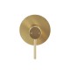 Euro Round Brushed Yellow Gold Shower/Bath Wall Mixer Solid Brass