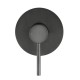 Round Gunmetal Grey Shower/Bath Wall Mixer Solid Brass