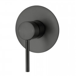 Round Gunmetal Grey Shower/Bath Wall Mixer Solid Brass Round Gunmetal Grey Shower/Bath Wall Mixer Solid Brass
