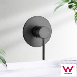 Round Gunmetal Grey Shower/Bath Wall Mixer Solid Brass Round Gunmetal Grey Shower/Bath Wall Mixer Solid Brass
