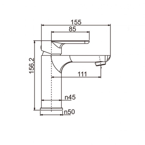 Bathroom White & Chrome Basin Mixer Solid Brass Vanity Tap