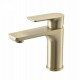 Solid Brass Brushed Yellow Gold Basin Mixer Tap Bathroom Vanity Tap