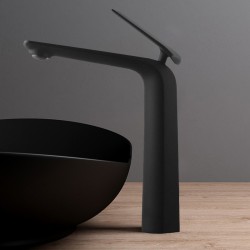 Norico Eden Matte Black Tall Bench Top Basin Mixer Taps Bathroom Tall Taps Norico Eden Matte Black Tall Bench Top Basin Mixer Taps Bathroom Tall Taps