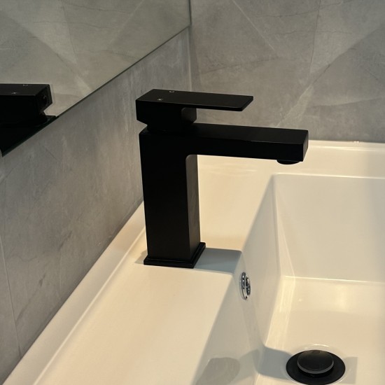 Ottimo Nero Black Bathroom Basin Mixer Tapware