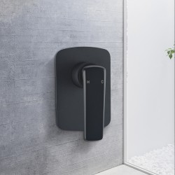 Norico Eden Black Shower/Bath Wall Mixers Tapware Norico Eden Black Shower/Bath Wall Mixers Tapware