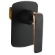 Esperia Matt Black & Rose Gold Shower/Bath Wall Mixer Solid Brass Wall Mounted