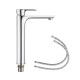 Solid Brass Chrome Tall Basin Mixer Tap Bathroom Basin Tap